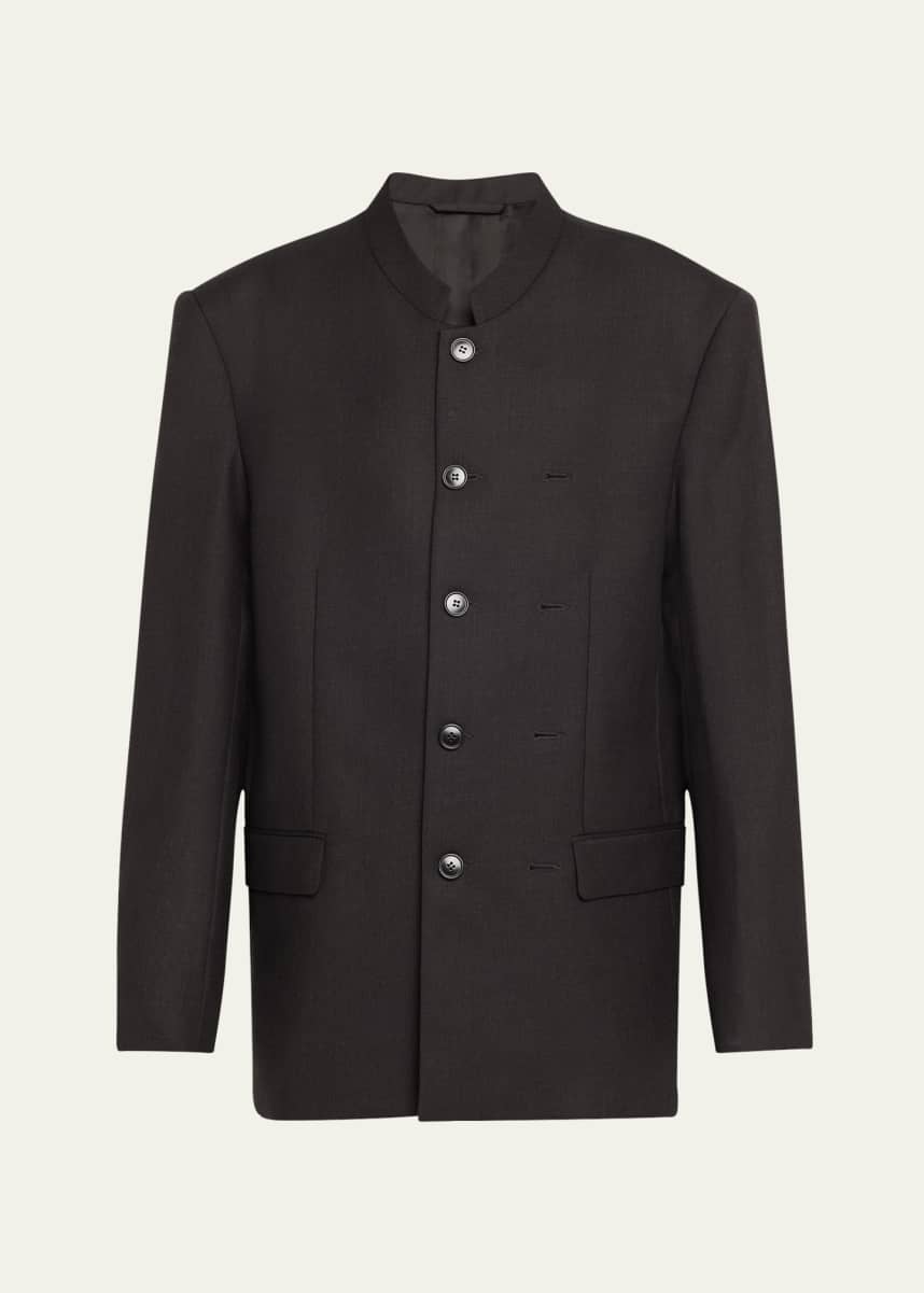 Marie Adam-Leenaerdt Pinched Mao Wool Jacket