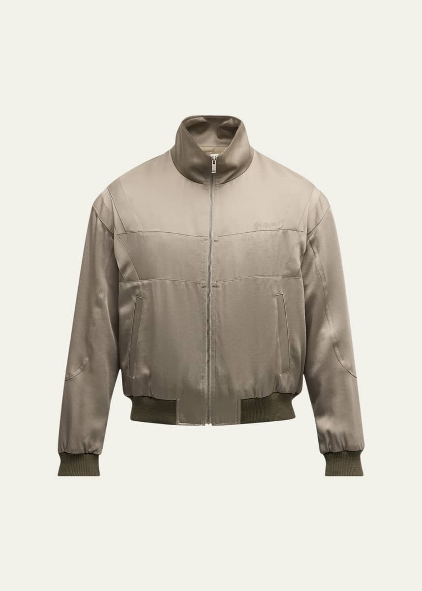 Saint Laurent Men's Satin Teddy Jacket