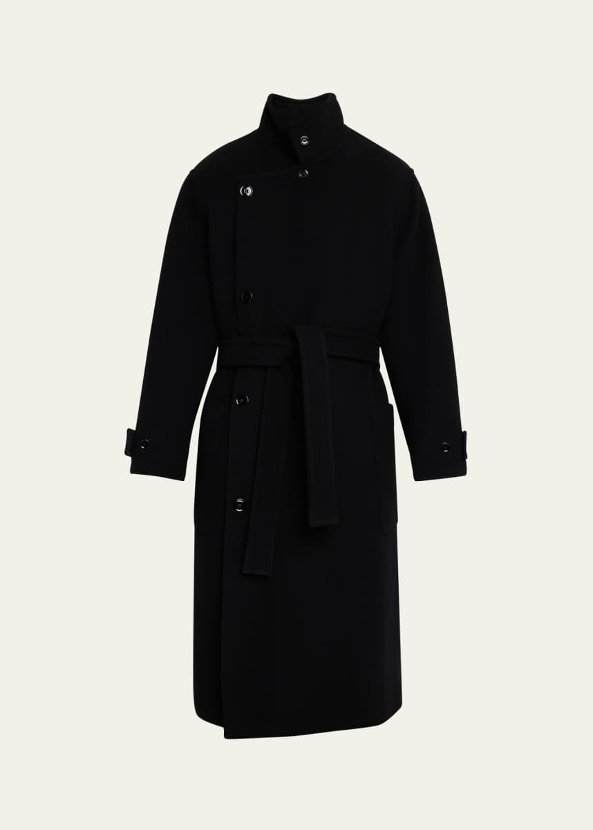 LEMAIRE Men's Double Wool Wrap Coat