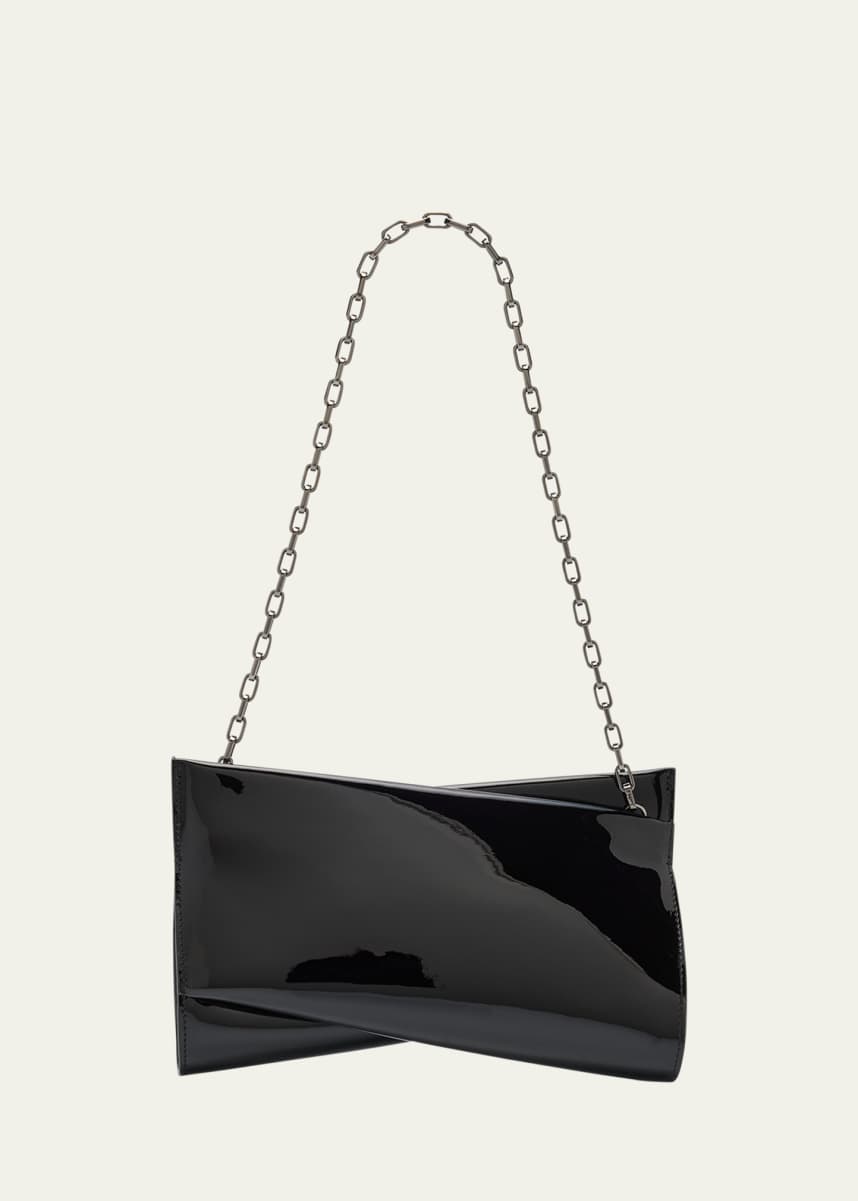 Christian Louboutin Loubitwist Small Clutch Bag in Patent Leather