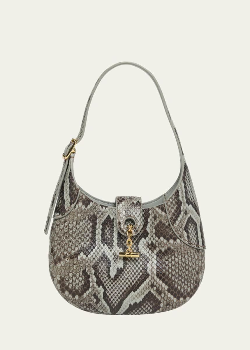 Loro Piana Bobbin Mini Python Shoulder Bag