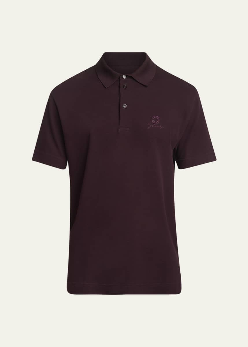 Givenchy Men's Pique Signature Polo Shirt