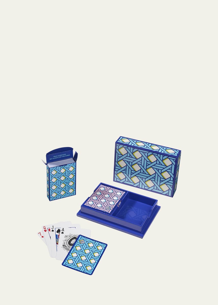 Jonathan Adler Basketweave Lacquer Card Set