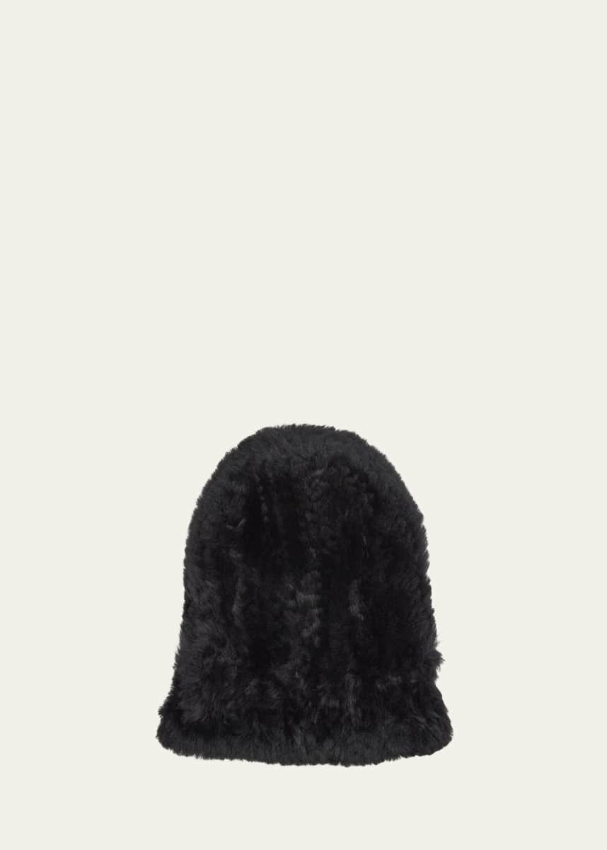 Yves Salomon Dyed Sheep Shearling Beanie