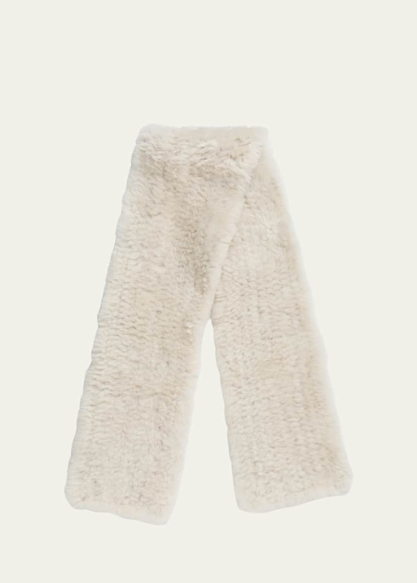 Yves Salomon Sheep Shearling Scarf