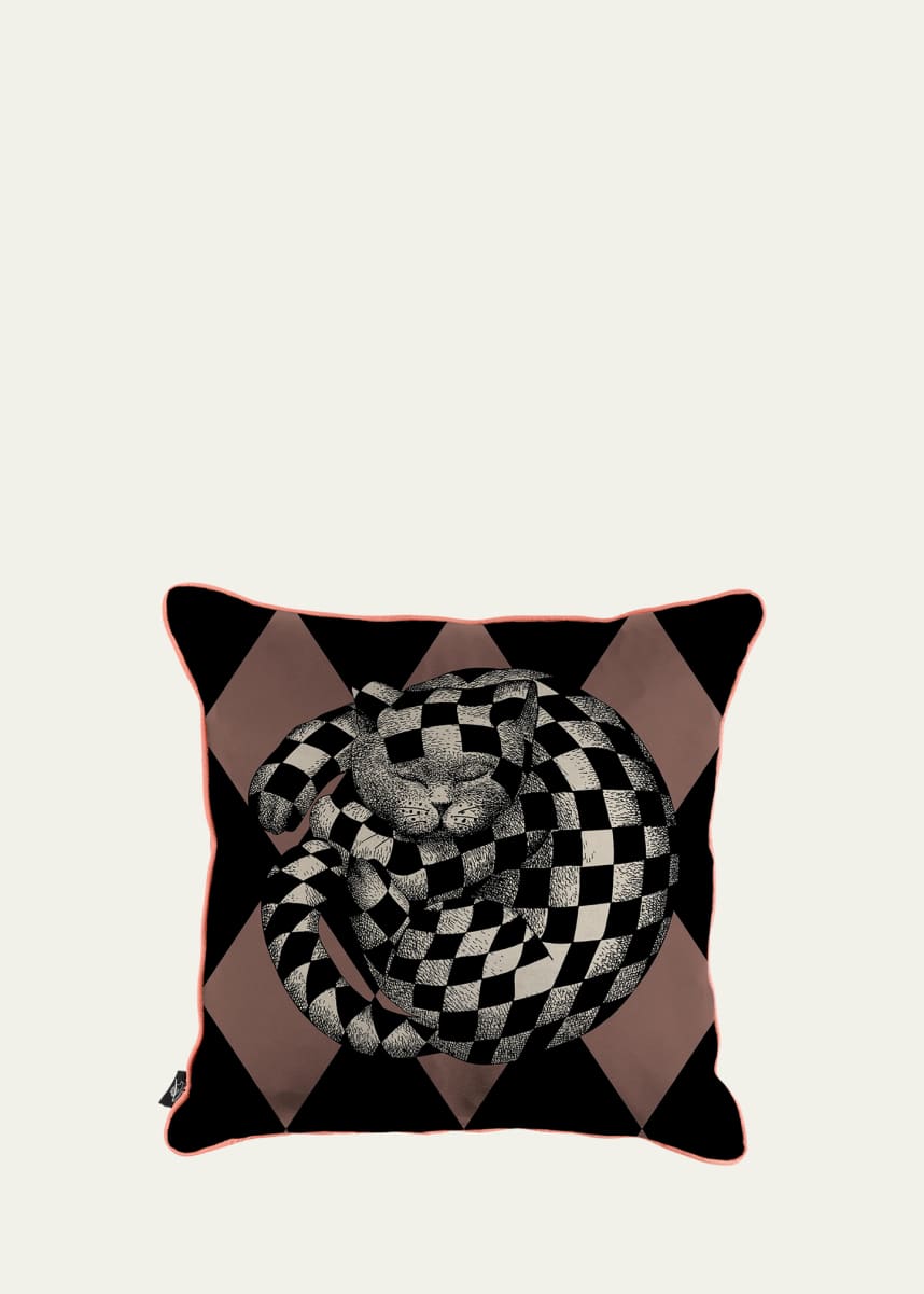 Fornasetti High Fidelity Printed Cushion, 19.5" Square