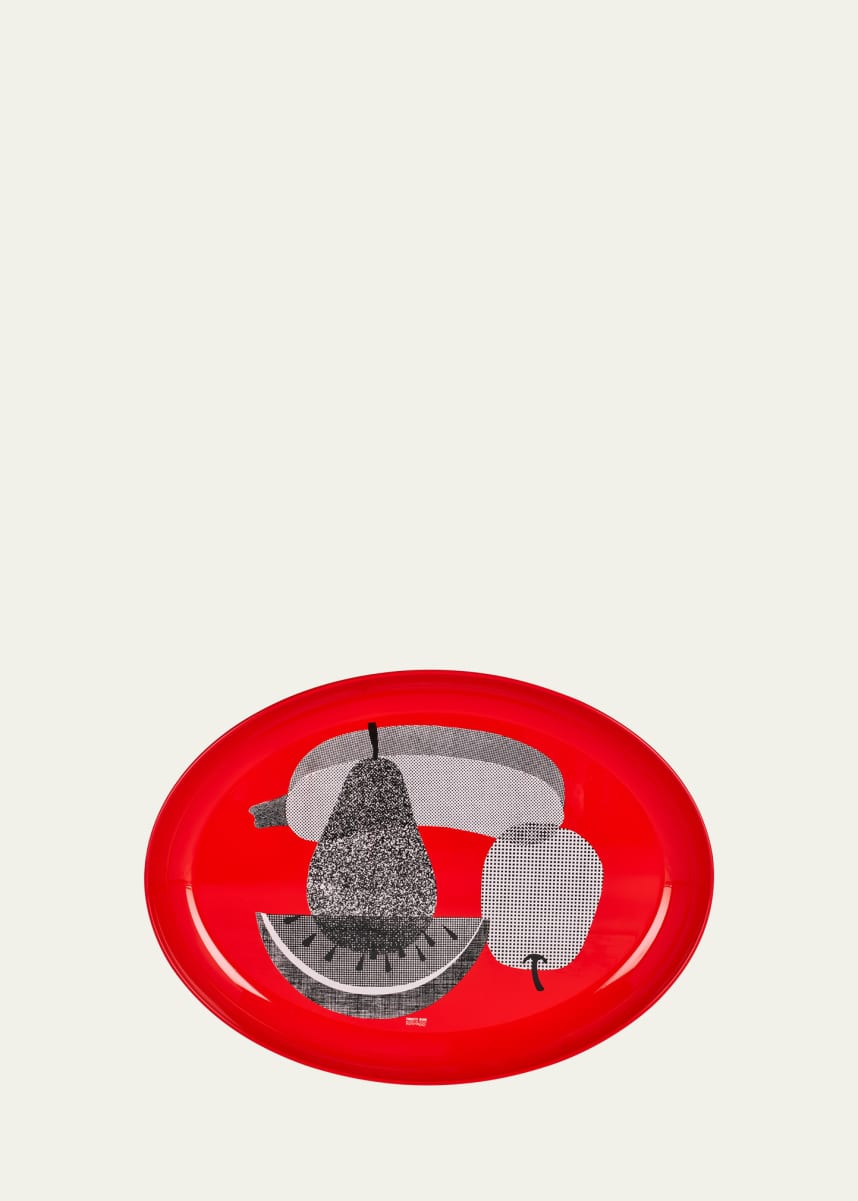 Fornasetti Frutta e Legumi Retinati Oval Tray