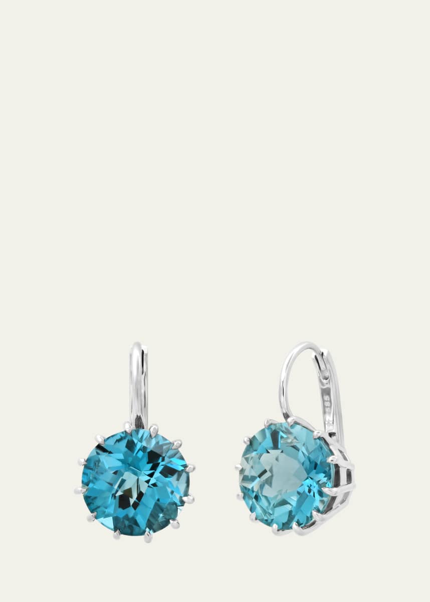 Andrea Fohrman 14k London Blue Topaz Earrings Dangle Earrings