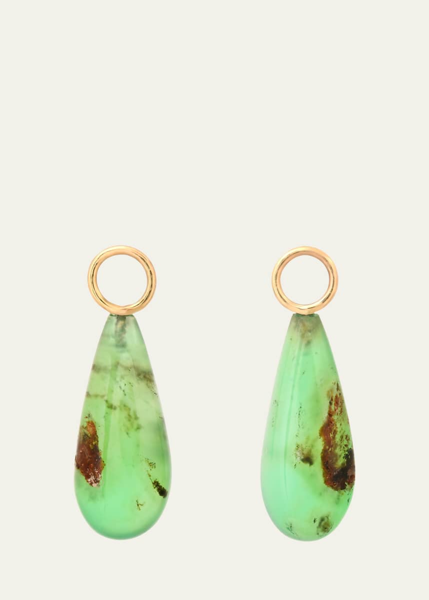 Andrea Fohrman Mini Australian Chrysoprase Briolette Ear Charms