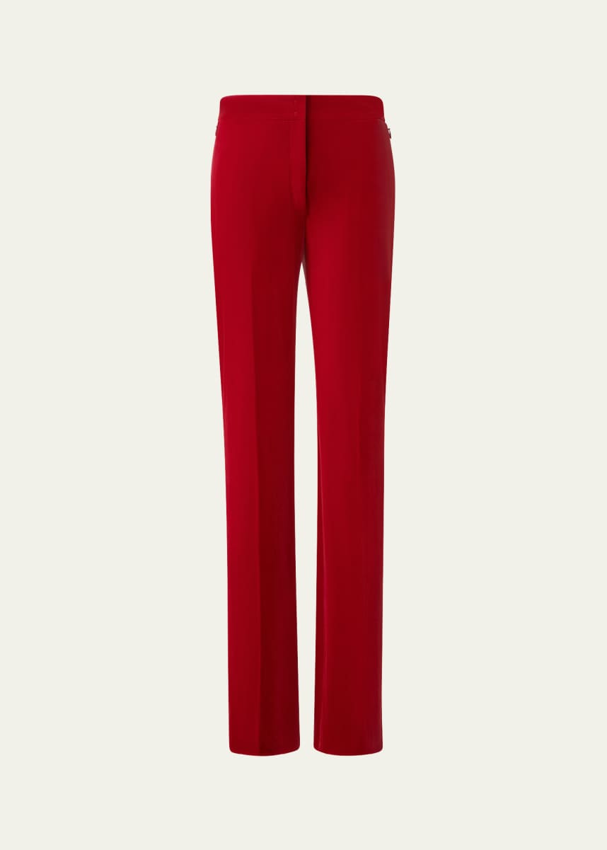 Akris Carl Velvet Straight Leg Pants