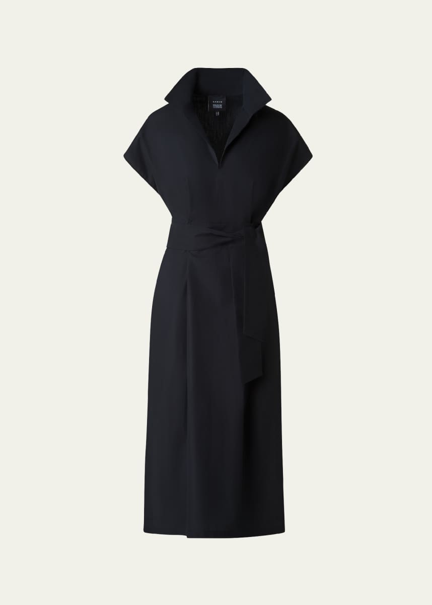 Akris Cotton Poplin Midi Shirtdress