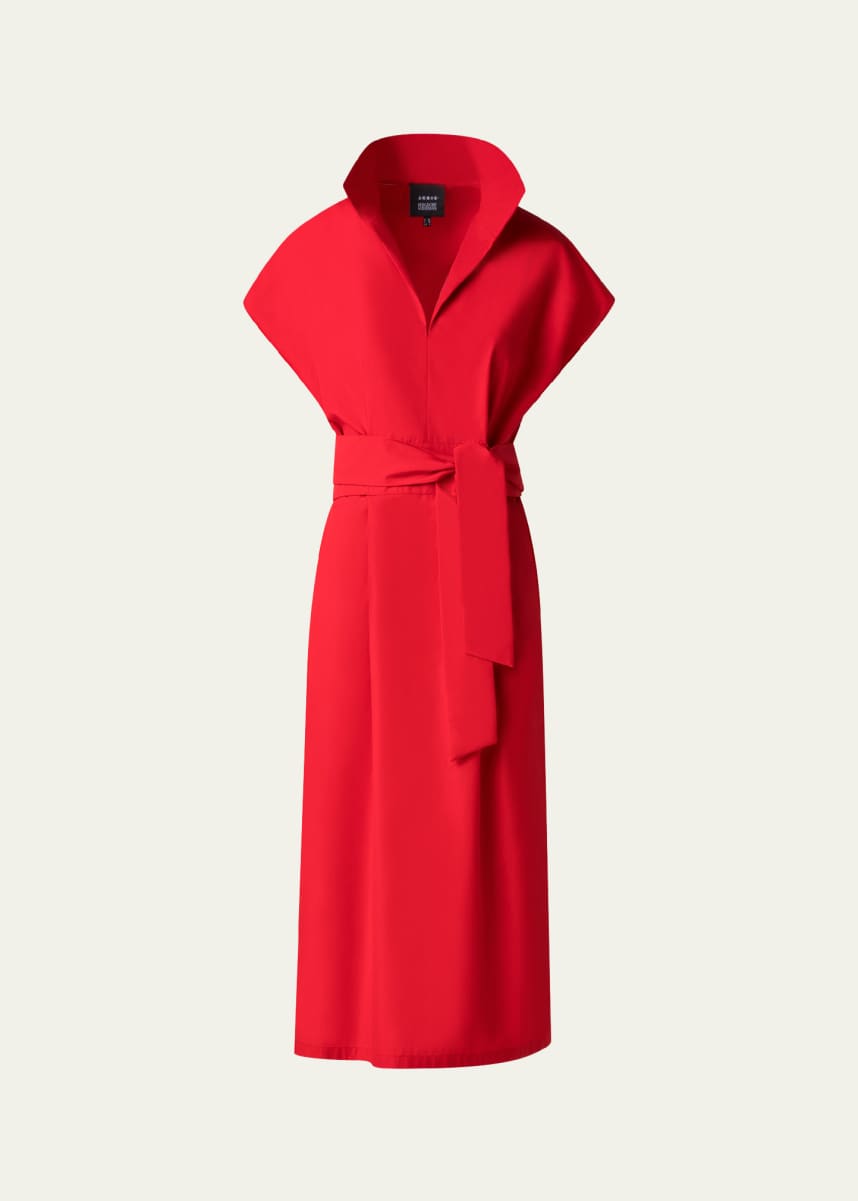 Akris Cotton Poplin Midi Shirtdress