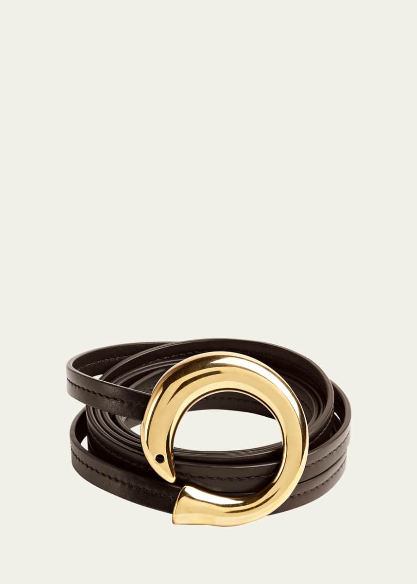 Bottega Veneta Cintura Leather Wrap Belt