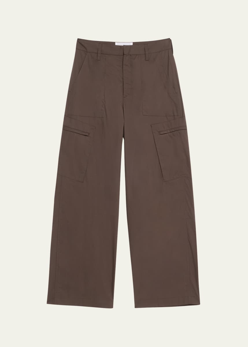 MARIA MCMANUS Wide Leg Poplin Cargo Pants