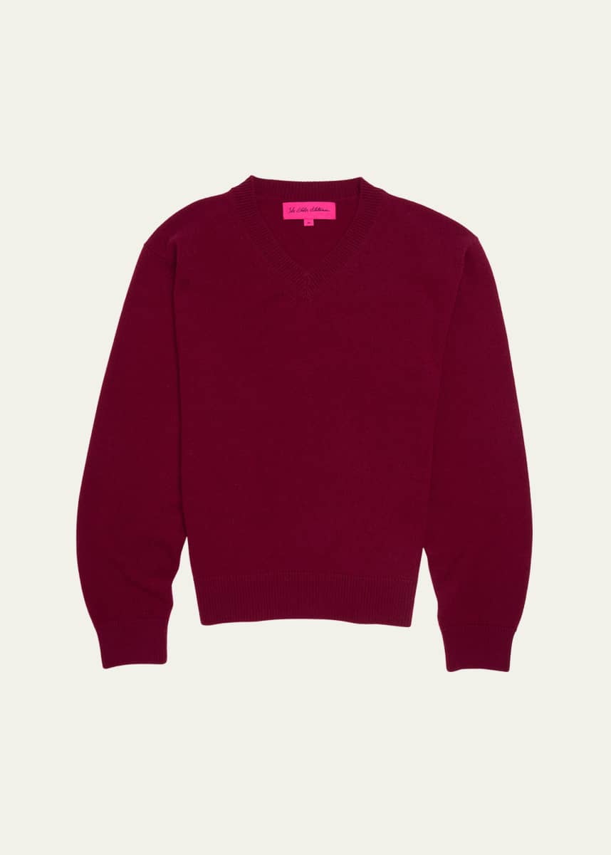 The Elder Statesman Men's Light Cashmere V-Neck Sweater