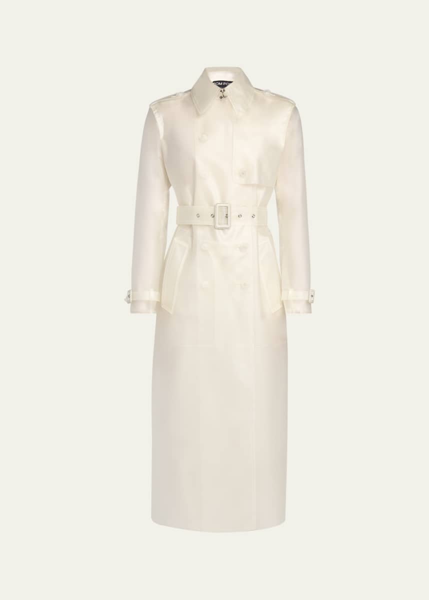 TOM FORD Transparent Belted Trench Coat