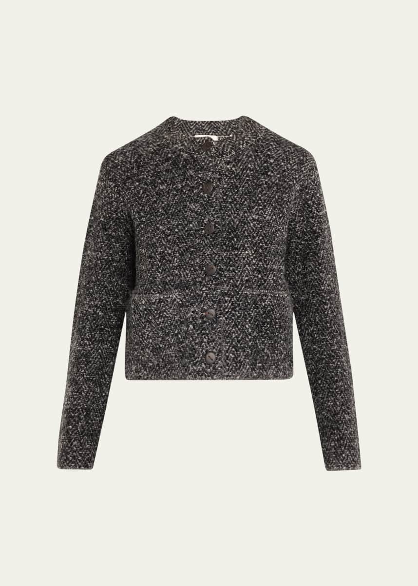 Vince Herringbone Cashmere Jacket