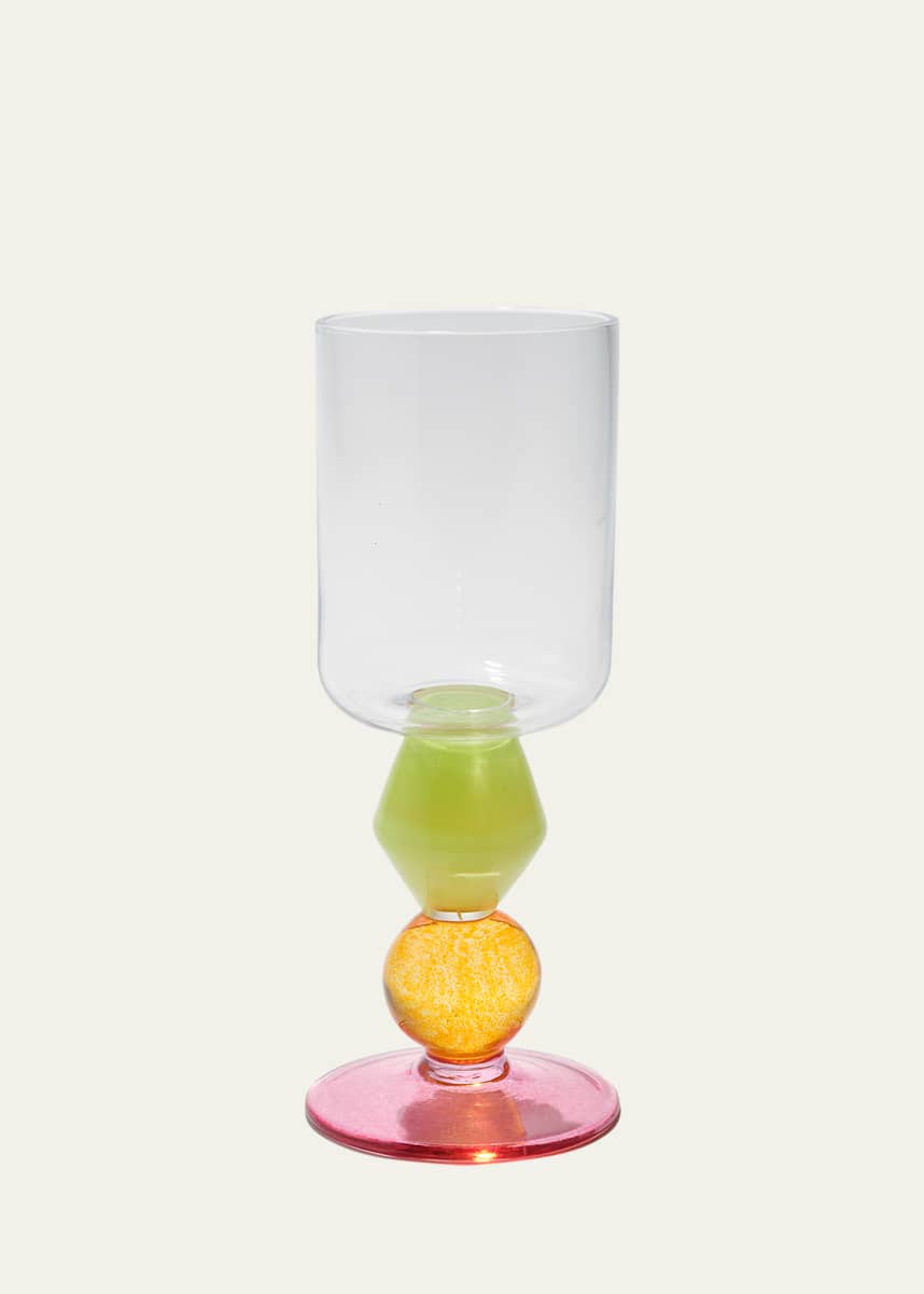 Gather Glass Hand-Blown Miami Wine Glass