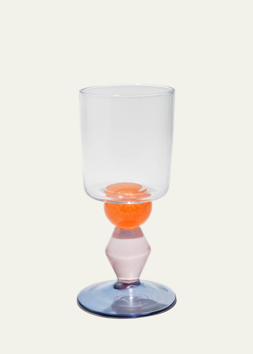 Gather Glass Hand-Blown Miami Wine Glass