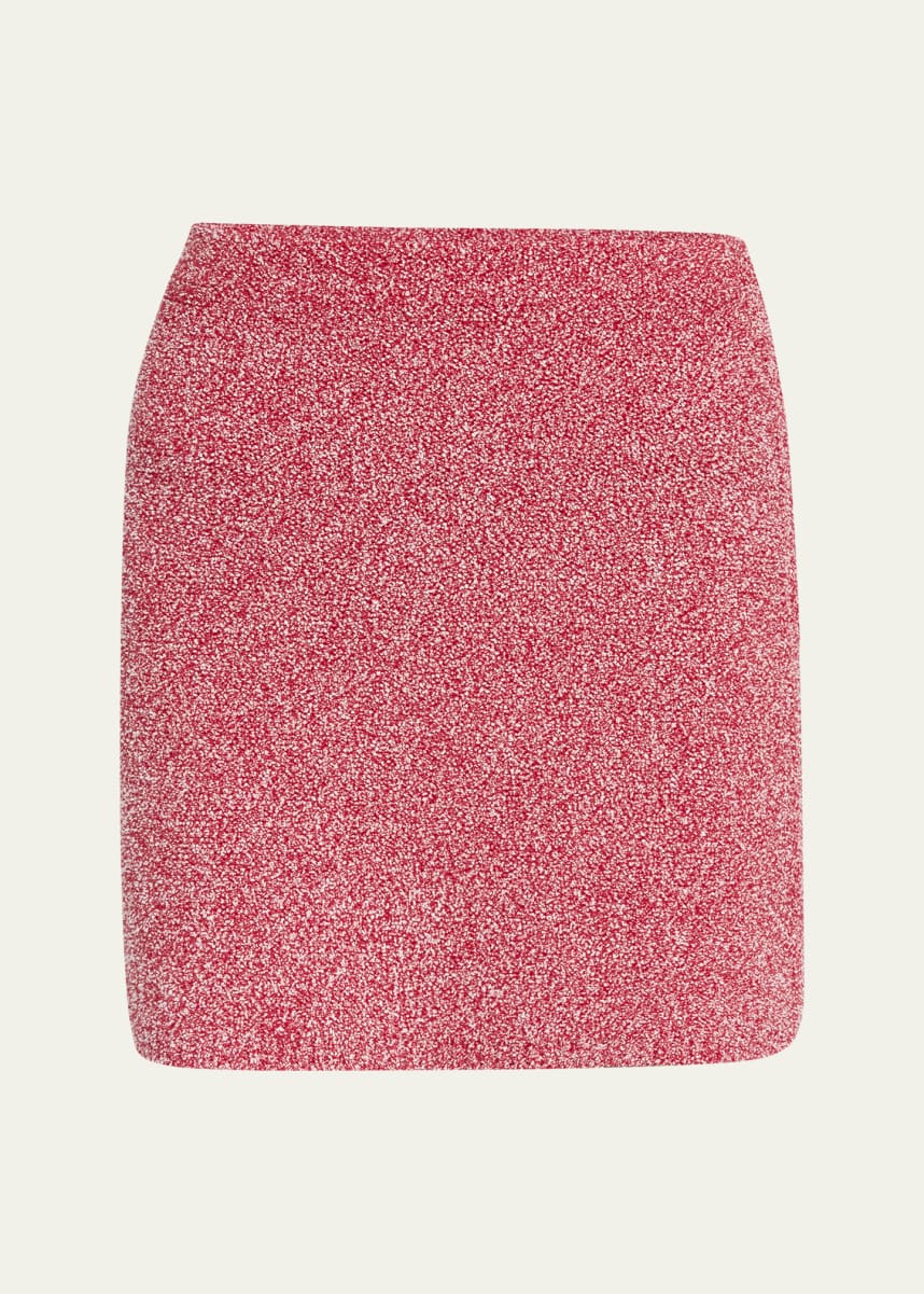 Ferragamo Textured Knit Mini Skirt