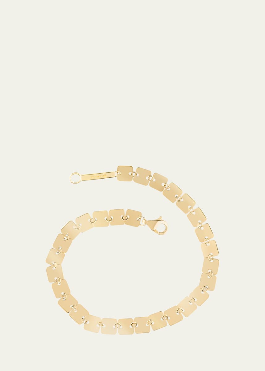 Lana 14K Gold Laser Square Chain Bracelet