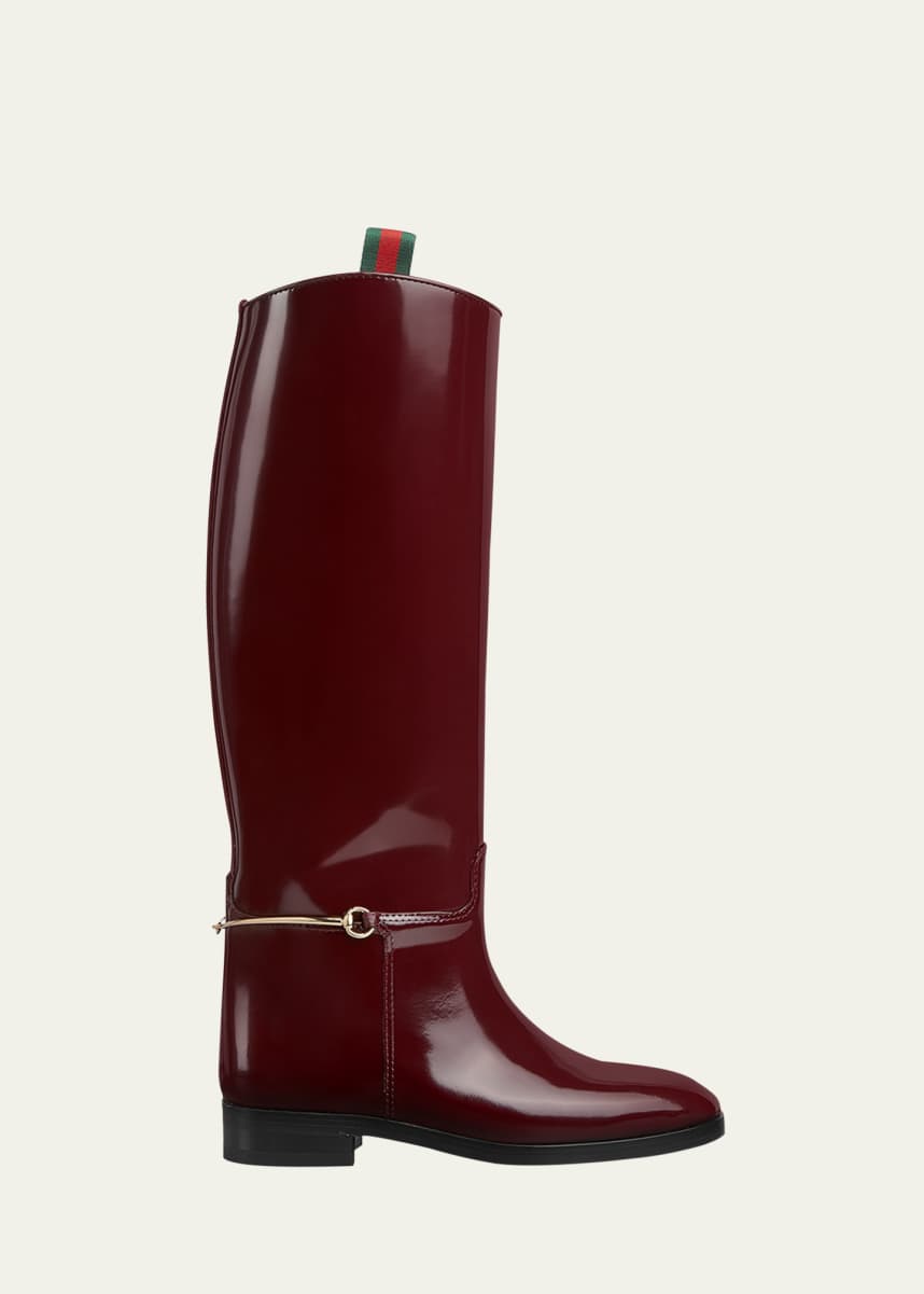 Gucci Michelangelo Leather Bit Riding Boots