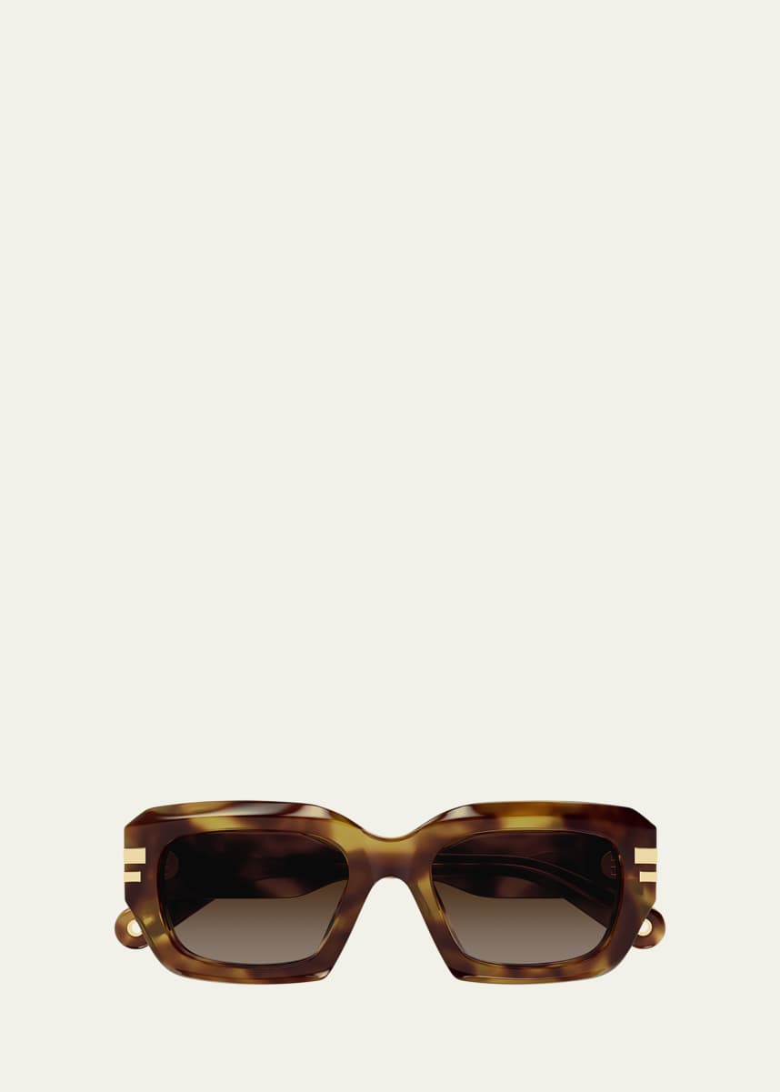 Chloe Rectangle Acetate Sunglasses
