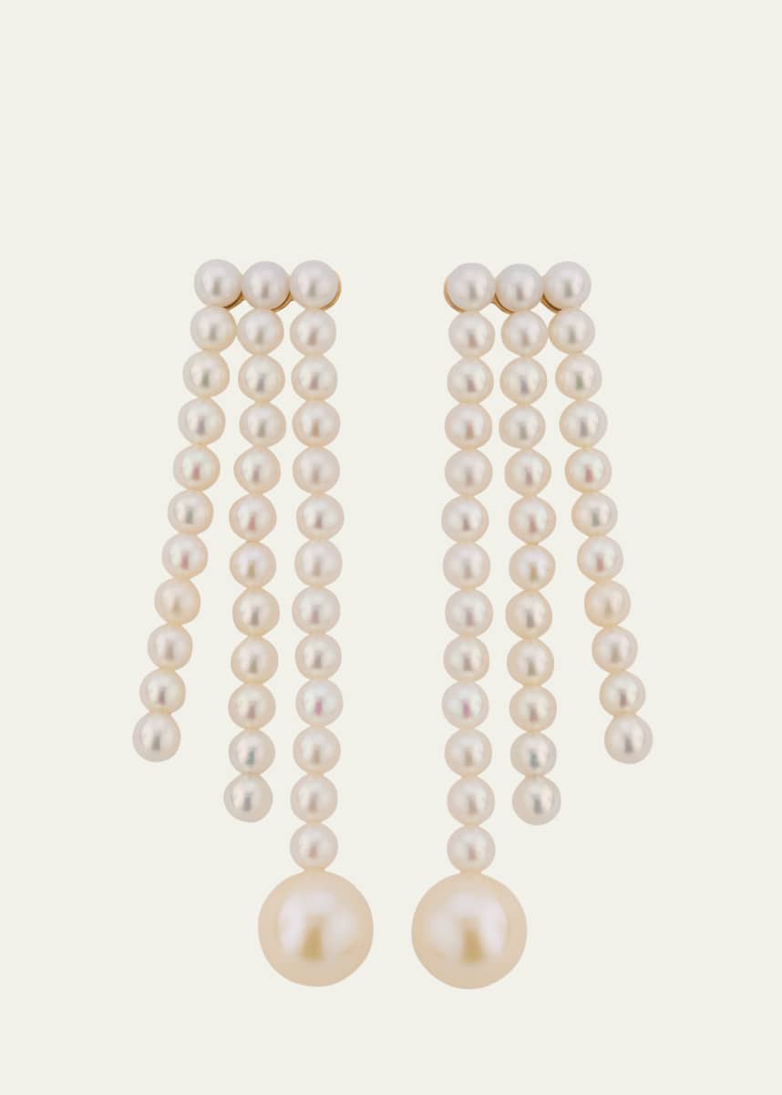 Sophie Bille Brahe 14K Yellow Gold Freshwater Pearl Earrings