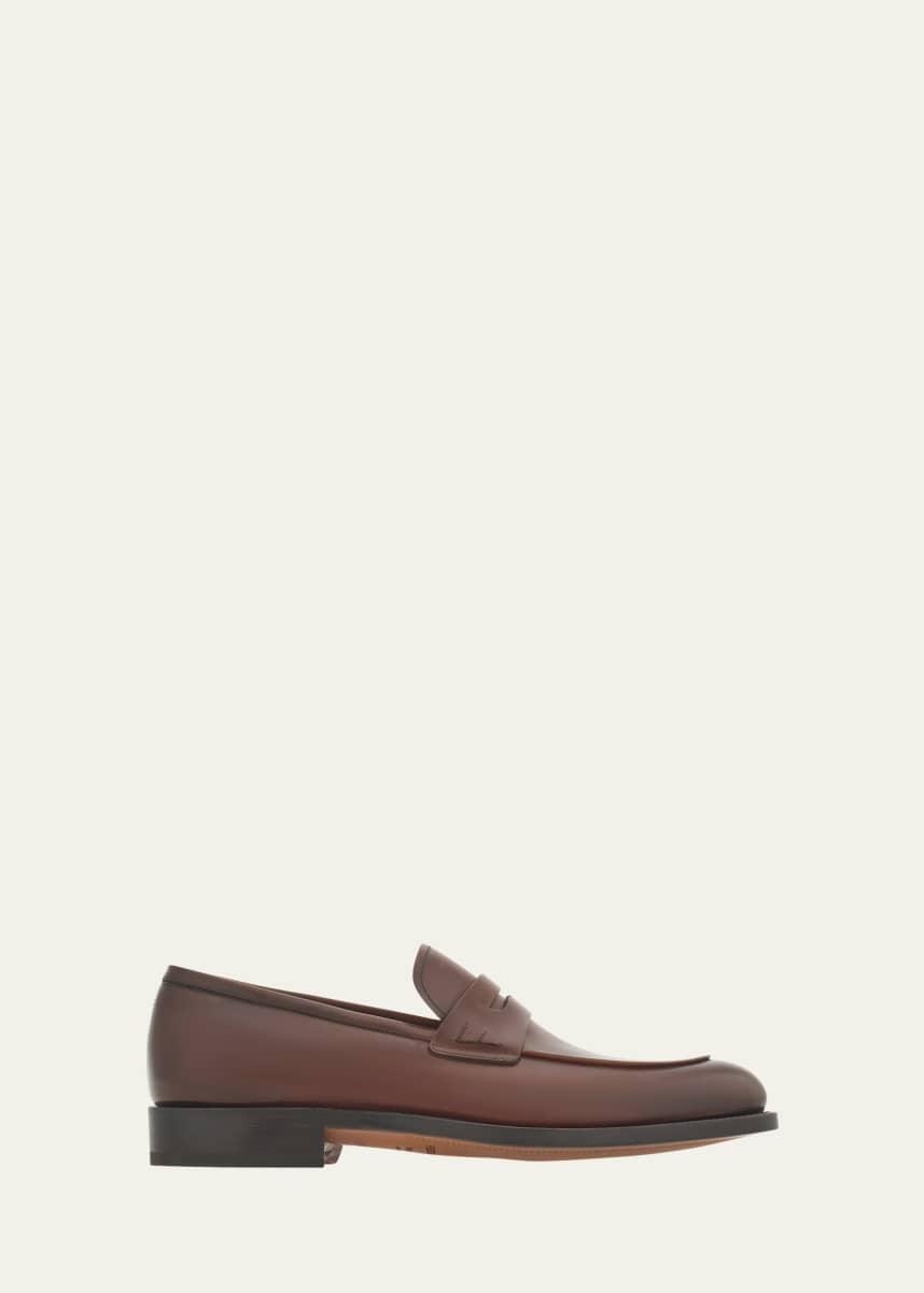 Ferragamo Men's Fabrice Tramezza Penny Loafers