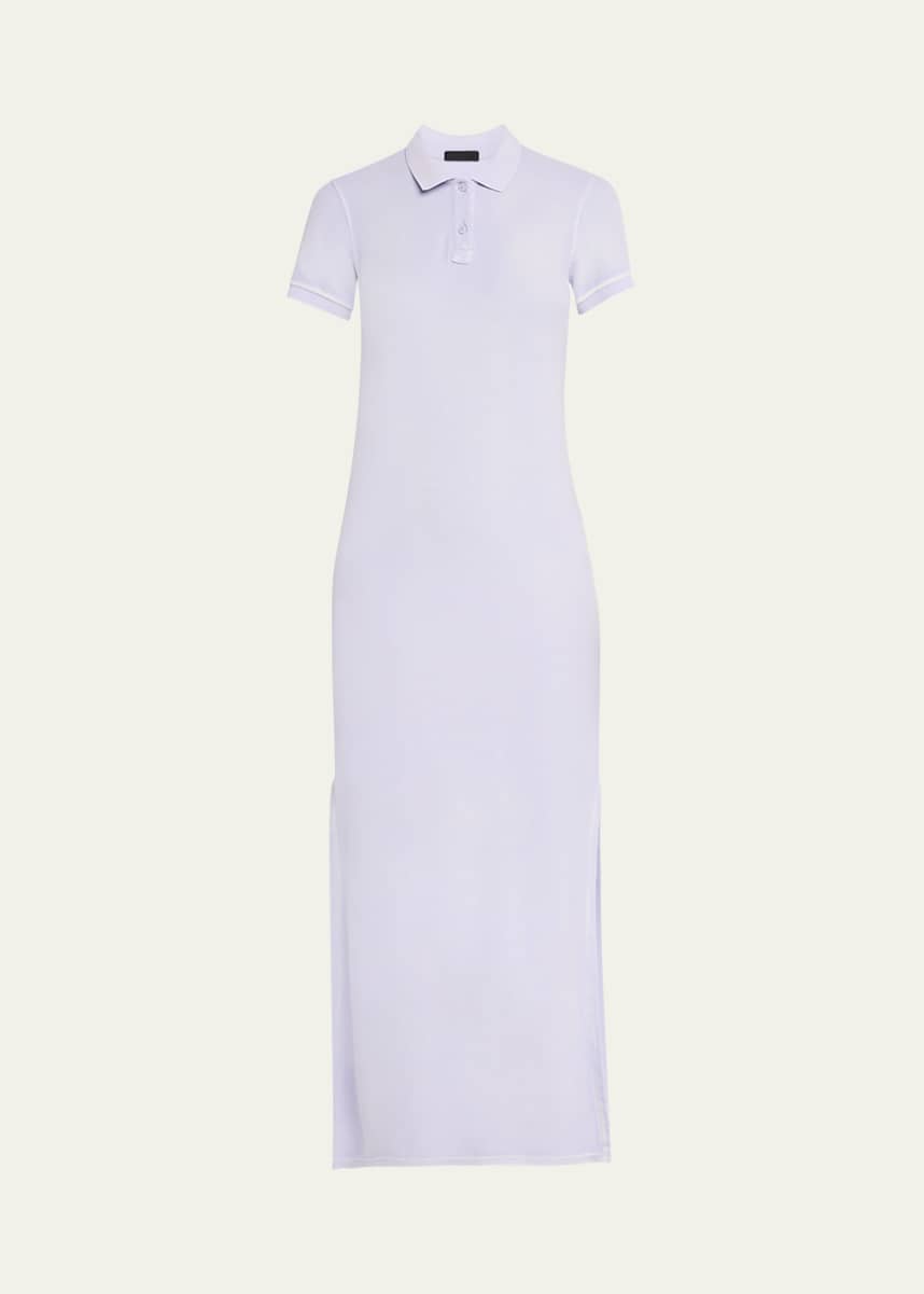 ATM Anthony Thomas Melillo Pique with Wash Short-Sleeve Polo Dress