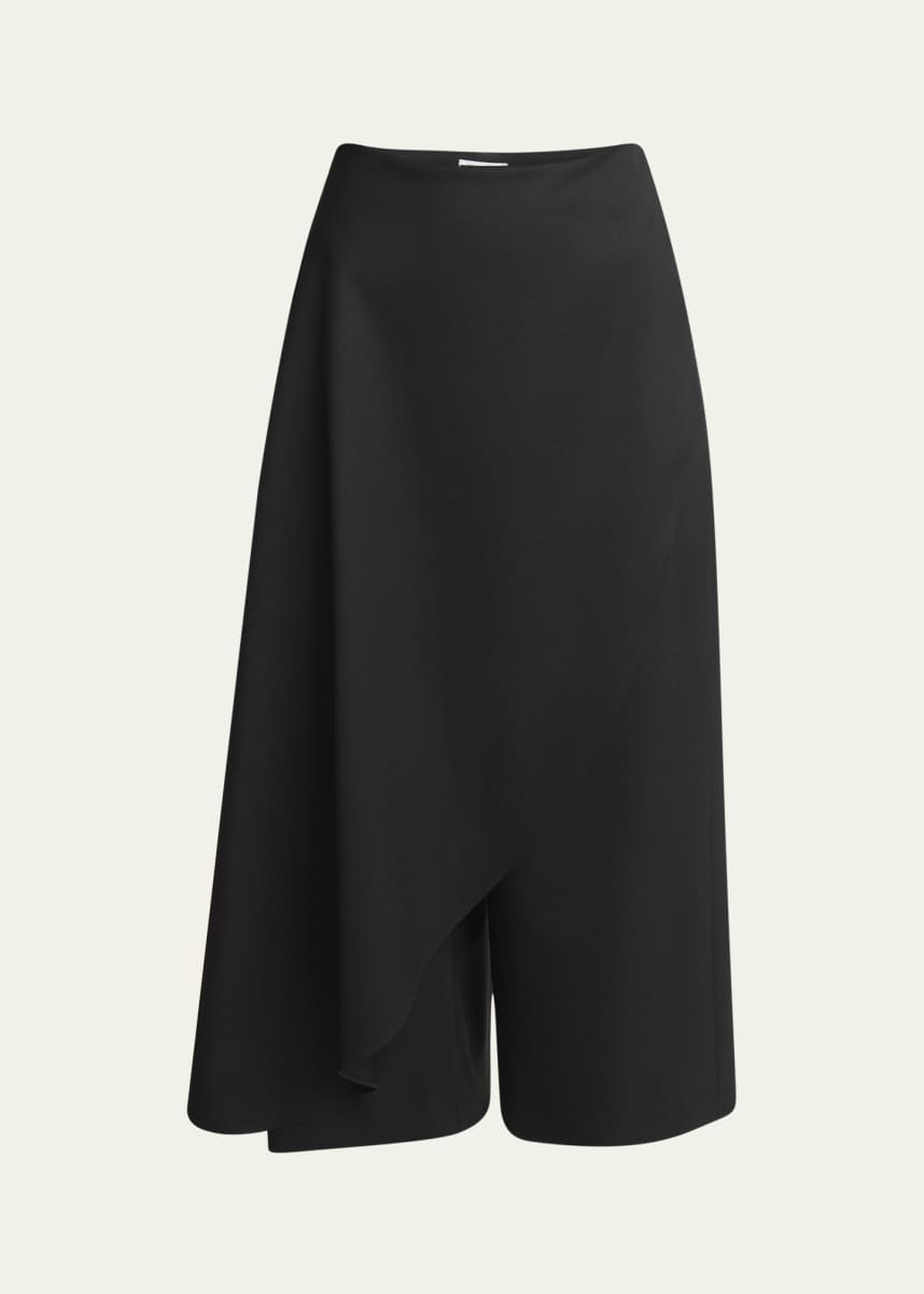 ALAIA Draped Skirt Wool Pants