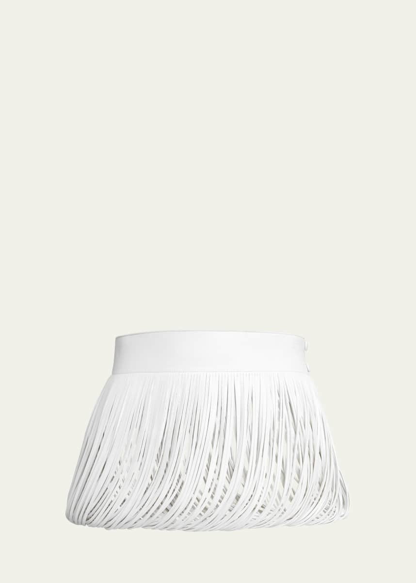 ALAIA Open Fringe Leather Skirt Belt