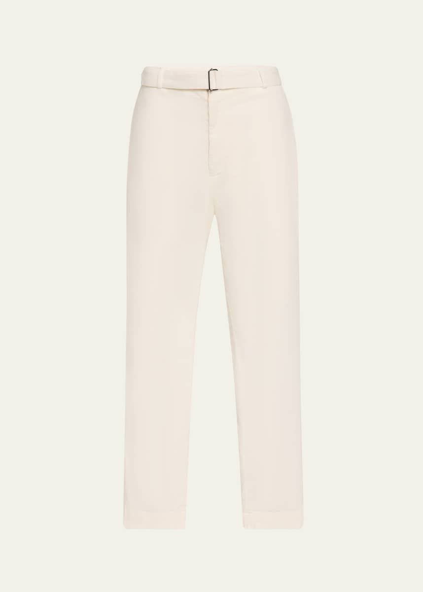 Officine Generale Men's Owen Corduroy Self-Belt Pants
