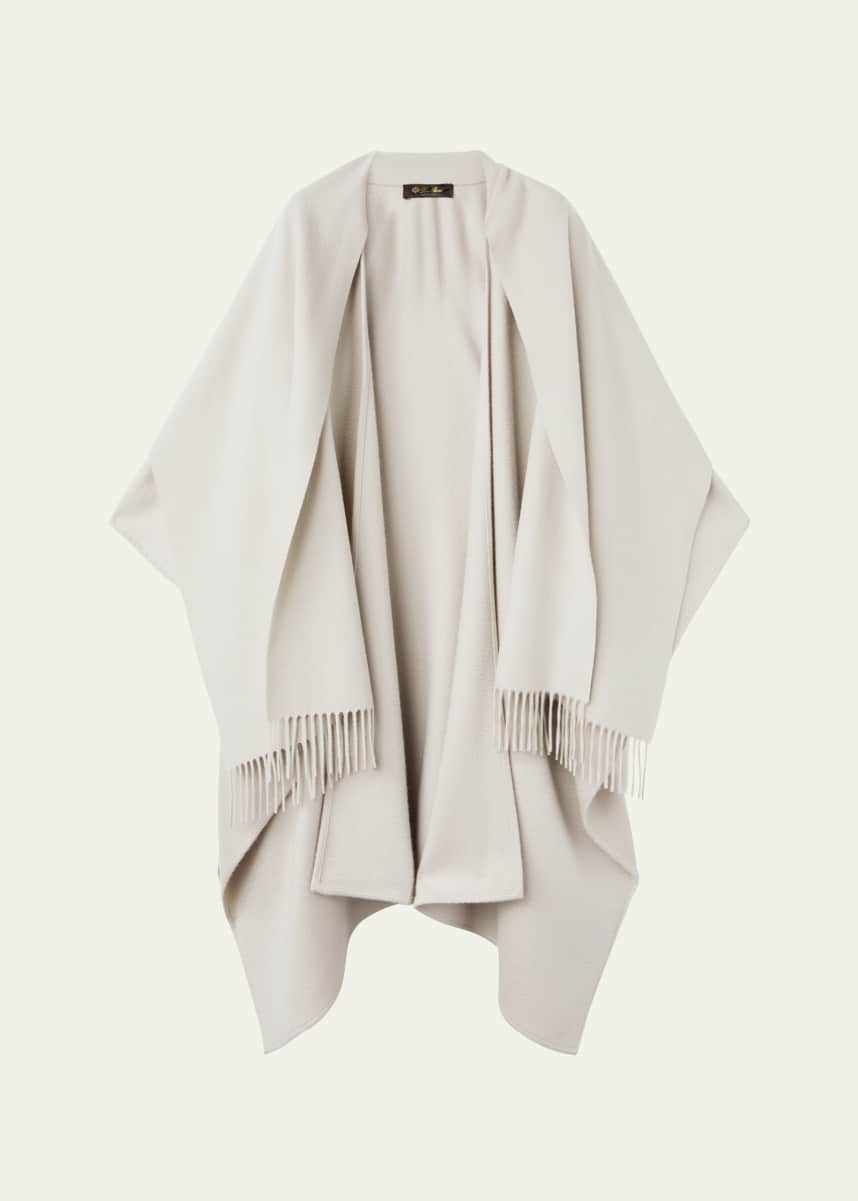 Loro Piana Daisy Fringed Cashmere Cape