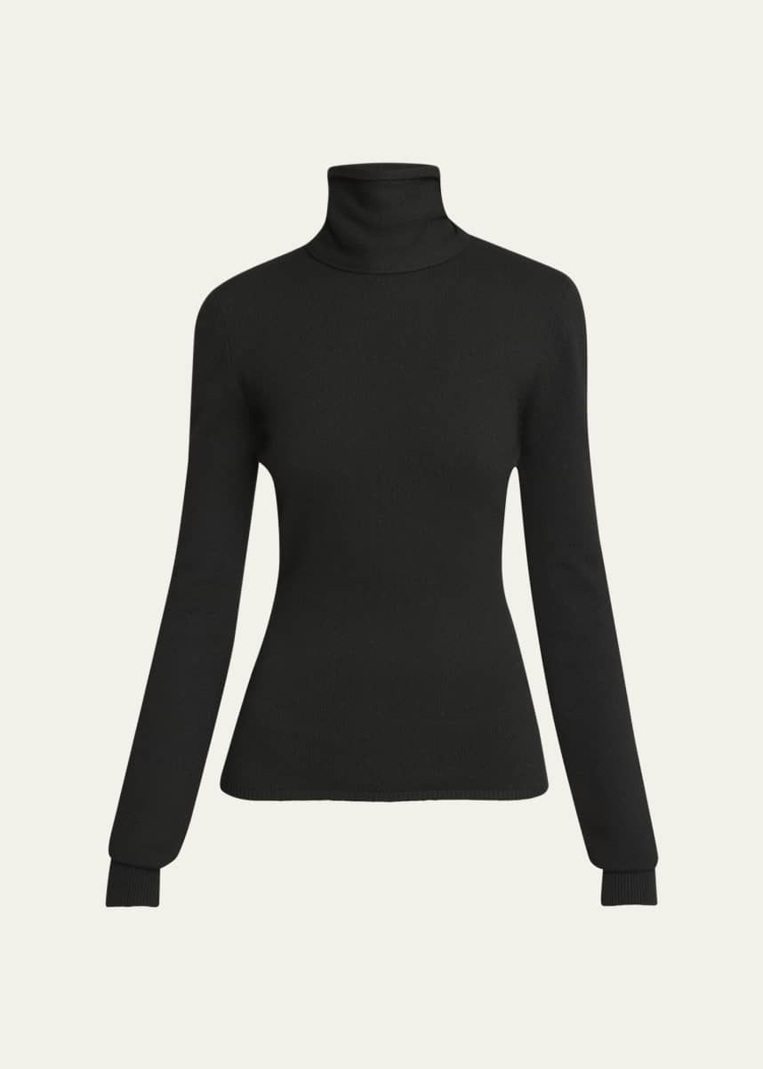 Givenchy High Neck Open-Back Wool Cashmere Sweater