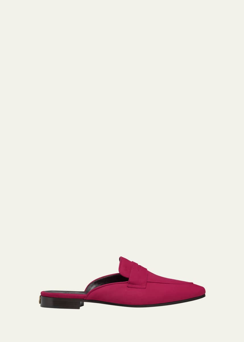 Bougeotte Dalhia Suede Loafer Mules