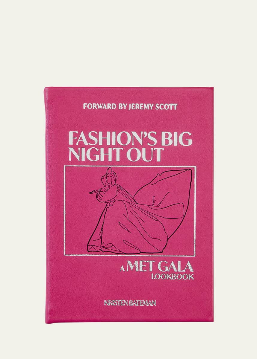 Graphic Image "Fashion's Big Night Out: A Met Gala Lookbook" Leather-Bound Book by Kristen Bateman, Personalized