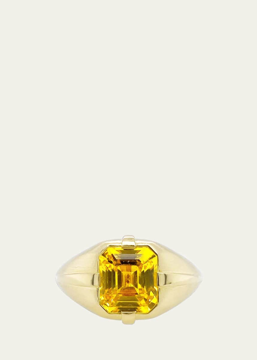 Bayco 18K Gold Ring with Yellow Sapphire