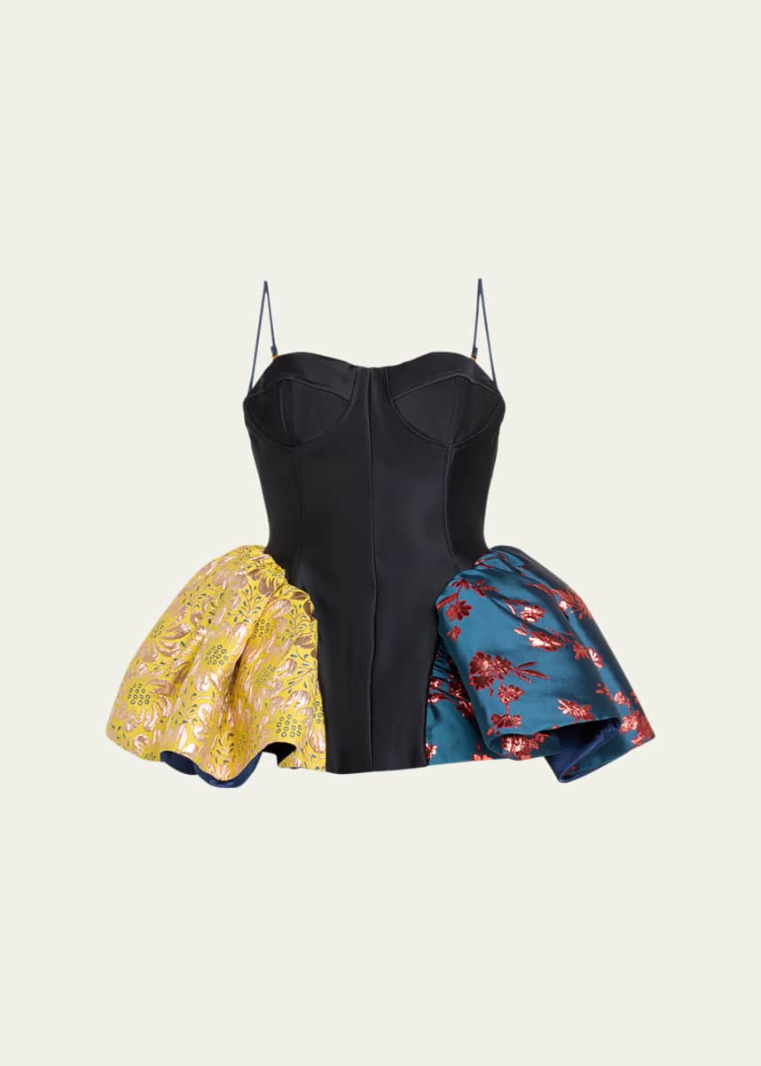 HARBISON Cyclone Peplum Wool Top