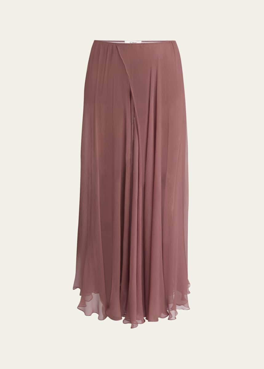Chloe Maxi Silk Mousseline Skirt