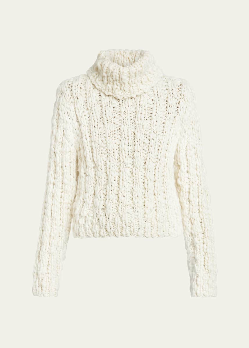 Chloe Cloudy Wool Turtleneck Sweater