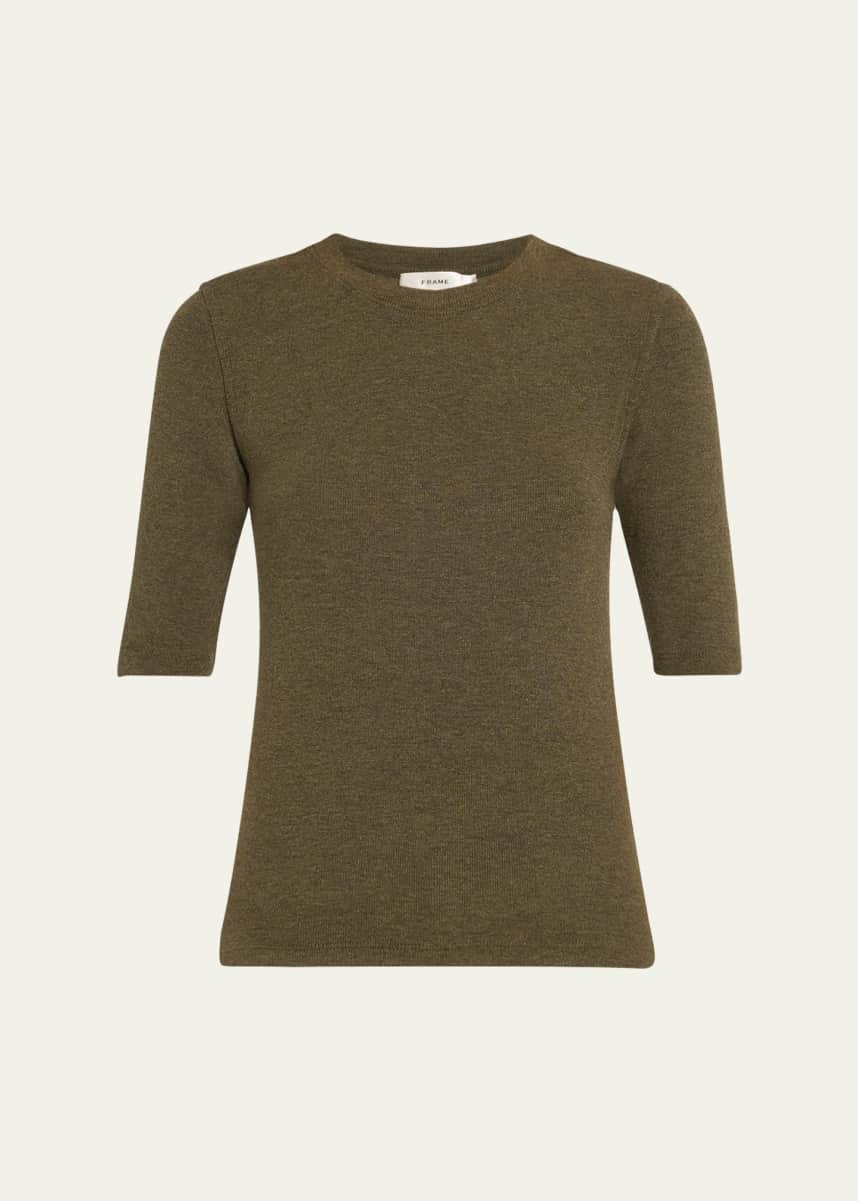 FRAME Ribbed Crewneck Tee