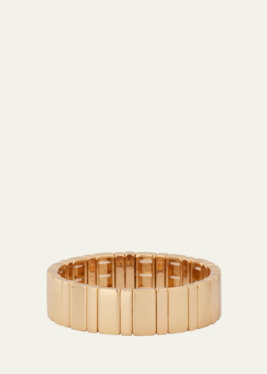 Ben-Amun Gold Plated Elastic Bracelet. 6"L