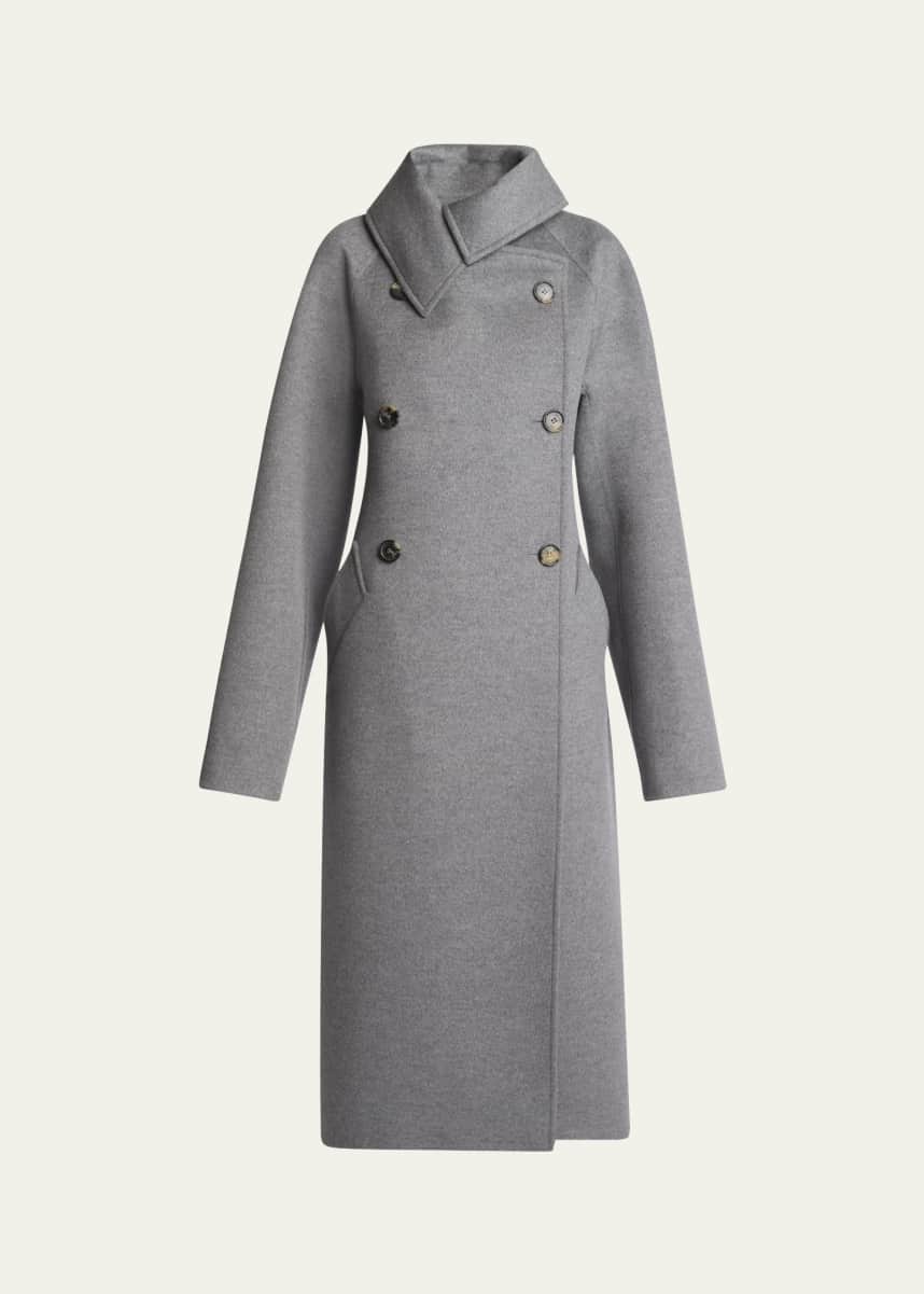 Loewe Double-Breasted Cashmere-Blend Coat