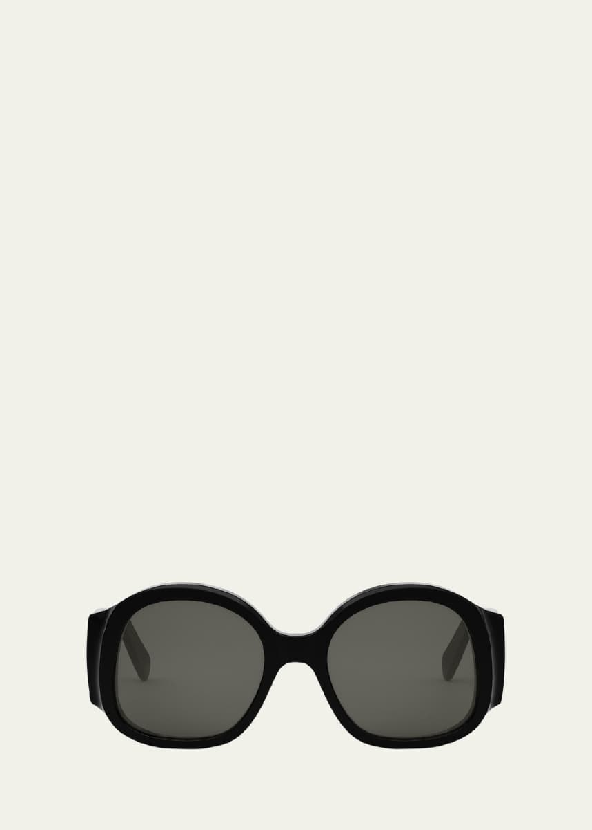 Celine Max Triomphe Round Acetate Sunglasses