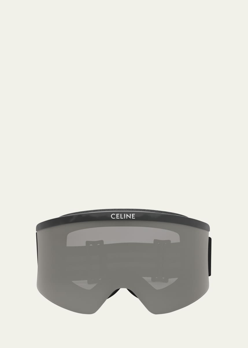 Celine Monochrome Logo-Print Ski Goggles
