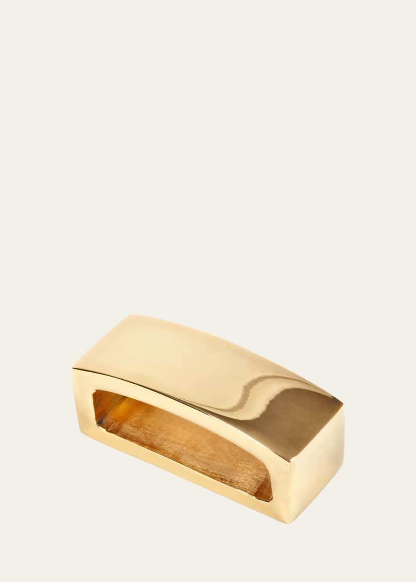 Nomi K Golden Bar Napkin Rings, Set of 4