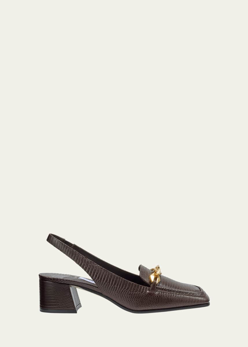 Jimmy Choo Tilda Diamond Slingback Loafer Pumps
