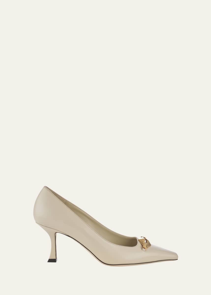 Jimmy Choo Ryker Leather Chain Pumps