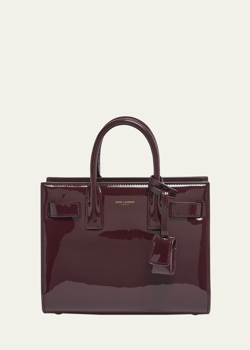 Saint Laurent Sac de Jour Nano Top-Handle Bag in Patent Leather